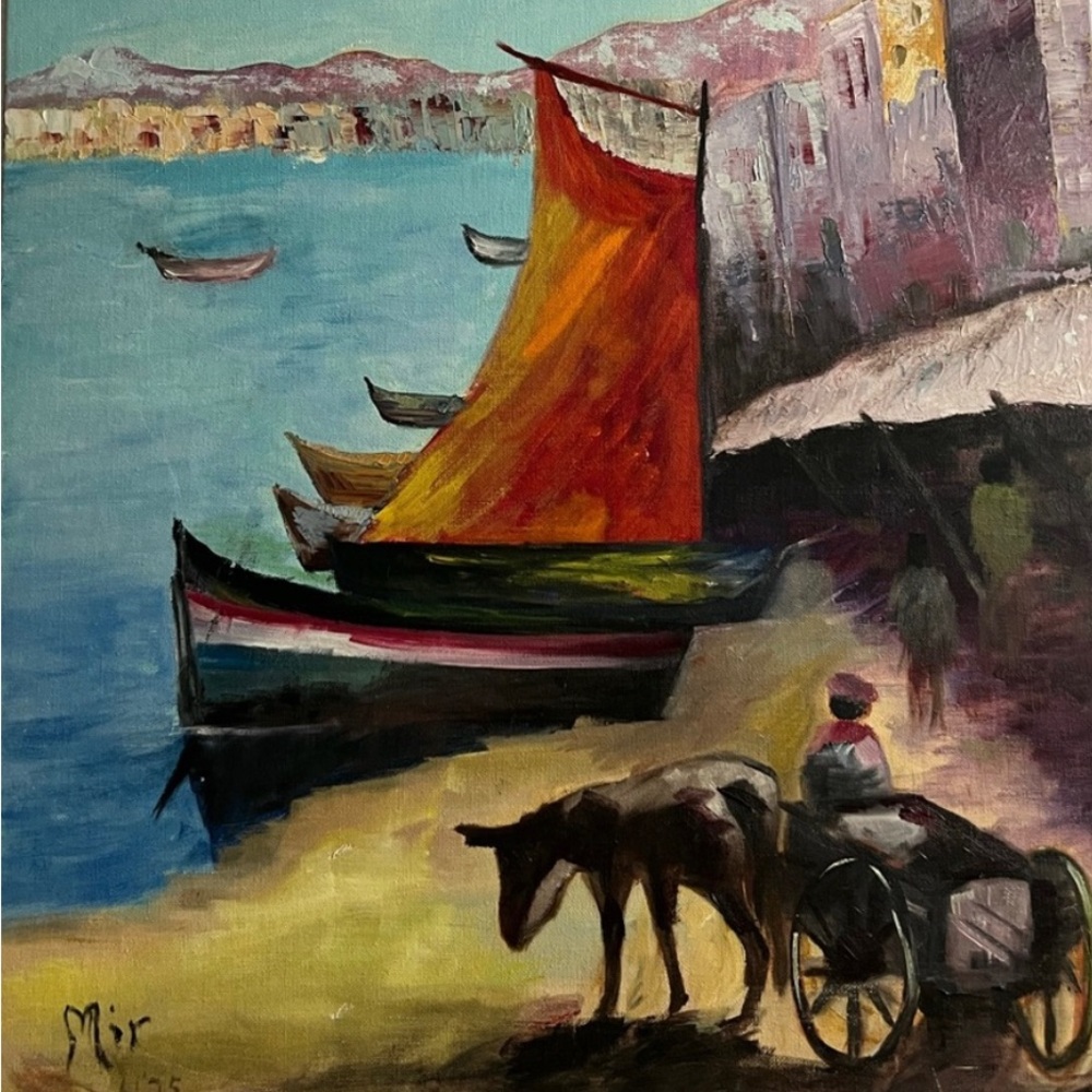 Art Joaquin Miro Argenter # 6/75 oil canvas painting - Picture 11 of 16